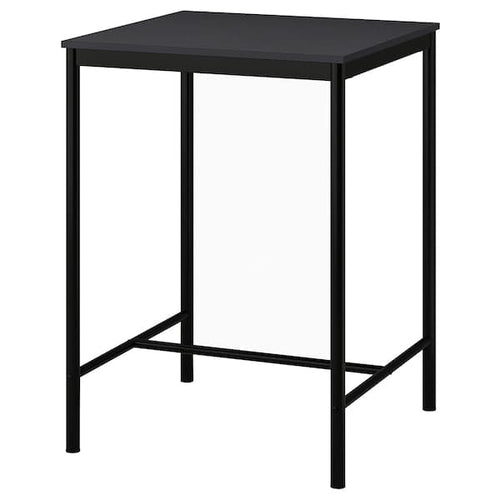 SANDSBERG - Bar table, black, 67x67 cm