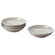 SANDSKÄDDA deep plate, light grey-beige, 21 cm, 4 pack