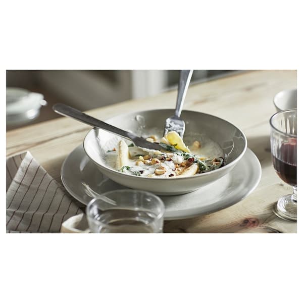 SANDSKÄDDA - Deep plate, light grey-beige, 21 cm - best price from Maltashopper.com 10559441