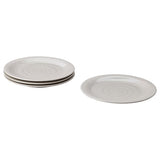 SANDSKÄDDA plate, light grey-beige, 26 cm, 4 pack