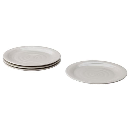 SANDSKÄDDA - Plate, light grey-beige, 26 cm