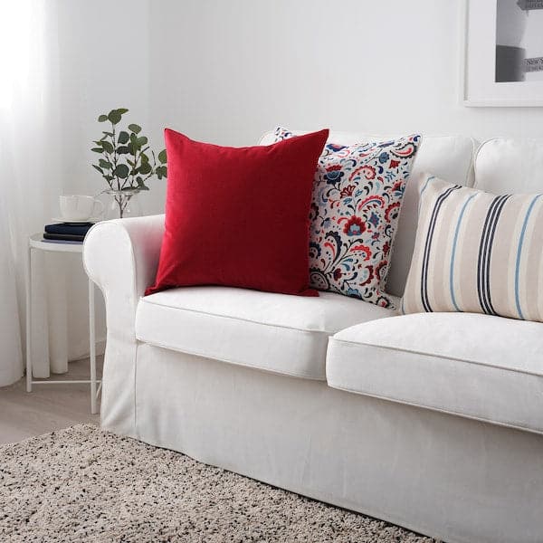 SANELA - Cushion cover, red, 50x50 cm - best price from Maltashopper.com 00447307