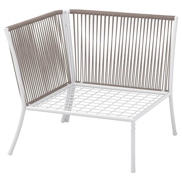 SEGERÖN - Corner section, outdoor, white/beige - best price from Maltashopper.com 70510809