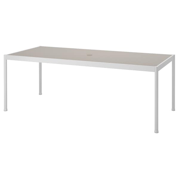 Ikea SEGERÖN - Garden table, white/beige, 91x212 cm