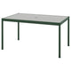 SEGERÖN table, outdoor, dark green/light grey, 91x147 cm