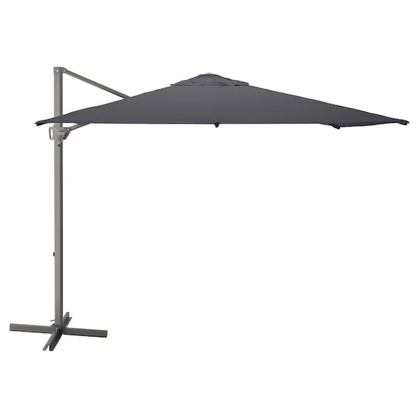 SEGLARÖ parasol, hanging, anthracite/tilting, 330x240 cm
