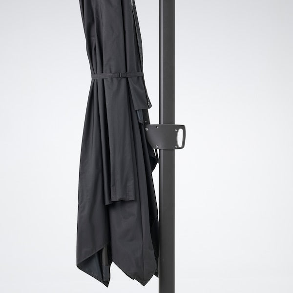 SEGLARÖ - Hanging parasol with base, anthracite/Hjältön grey,330x240 cm - best price from Maltashopper.com 29495760