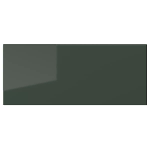 SELSVIKEN - Drawer front, high-gloss dark olive-green, 60x26 cm - best price from Maltashopper.com 60490717