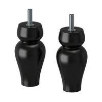 SIGGARP leg, black, 5 cm, 2 pack