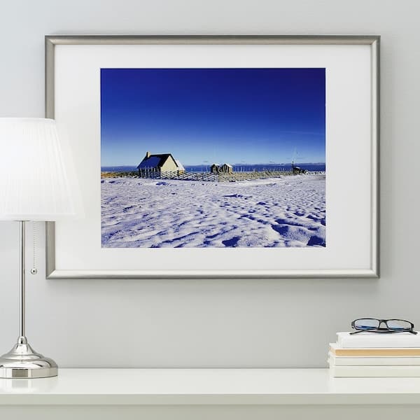 Ikea SILVERHÖJDEN - Frame, silver-colour, 50x70 cm