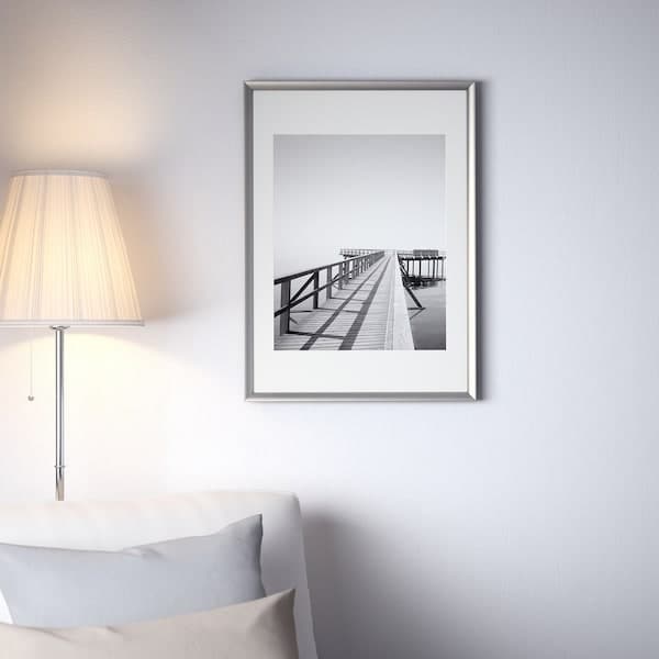 Ikea SILVERHÖJDEN - Frame, silver-colour, 50x70 cm