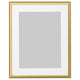 SILVERHÖJDEN frame, gold-colour, 40x50 cm