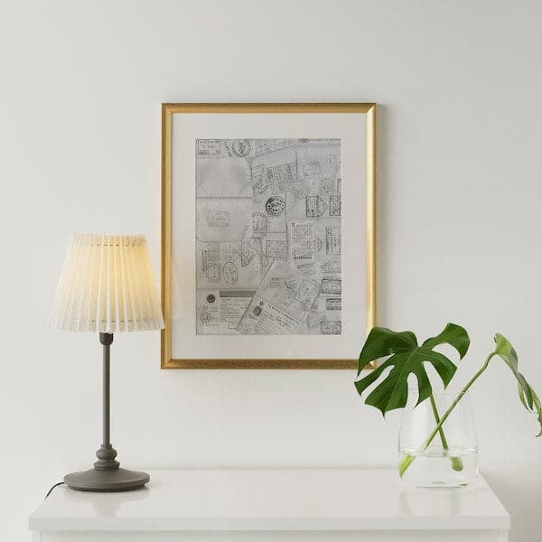 SILVERHÖJDEN - Frame, gold-colour, 40x50 cm - best price from Maltashopper.com 30370405