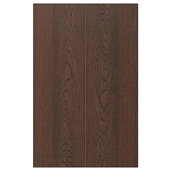 SINARP - 2-p door f corner base cabinet set, brown, 25x80 cm - best price from Maltashopper.com 80404163