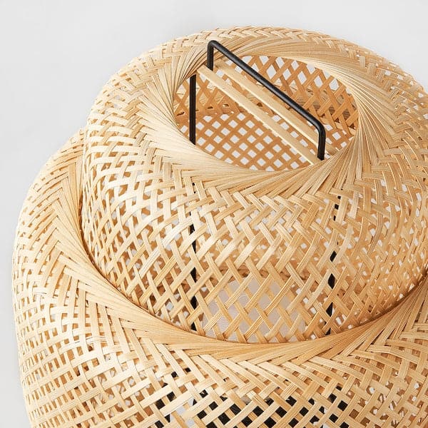 Ikea SINNERLIG - Floor lamp, bamboo/handmade ,