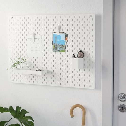 Ikea SKÅDIS - Pegboard combination, white, 76x56 cm