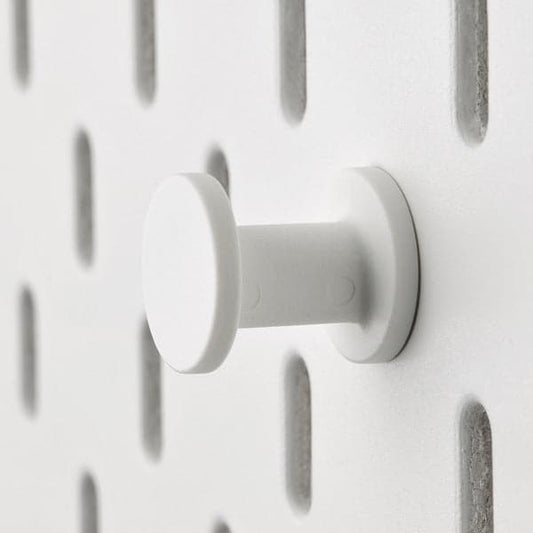 Ikea SKÅDIS - Hook, white, 19 mm