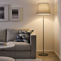 SKAFTET floor lamp base, nickel-plated, 29 cm