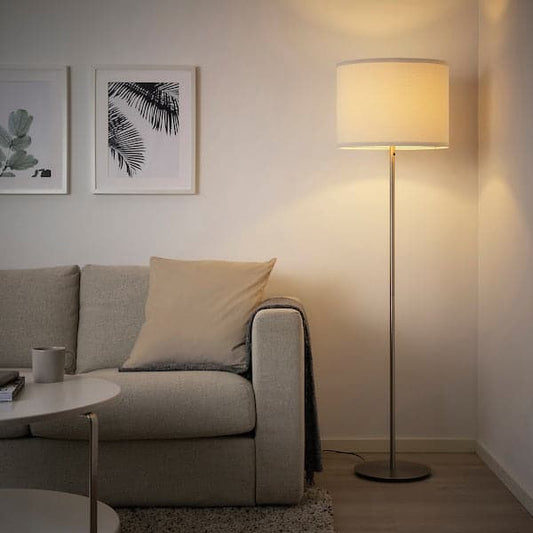 Ikea SKAFTET Base for floor lamp - nickel-plated ,