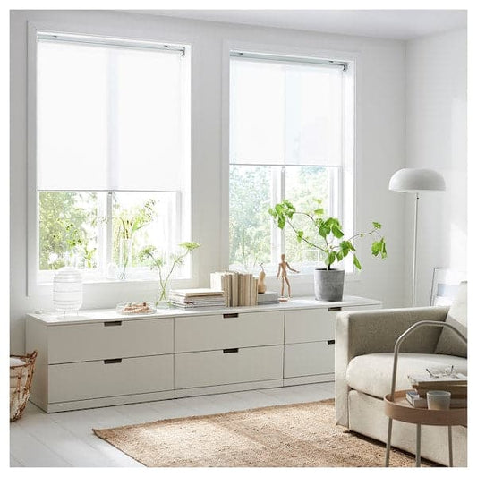SKOGSKLÖVER Roller curtain - white 80x195 cm , 80x195 cm - best price from Maltashopper.com 80314469