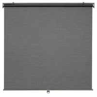 SKOGSKLÖVER roller blind, grey, 140x195 cm
