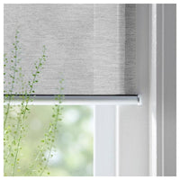 SKOGSKLÖVER roller blind, grey, 60x195 cm