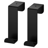 SKOGSVIKEN hook for door, black, 2x6 cm, 2 pack