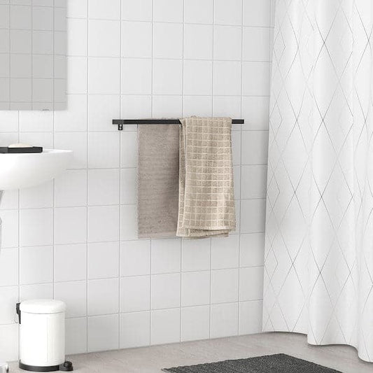 Ikea SKOGSVIKEN - Towel rail, black, 60 cm