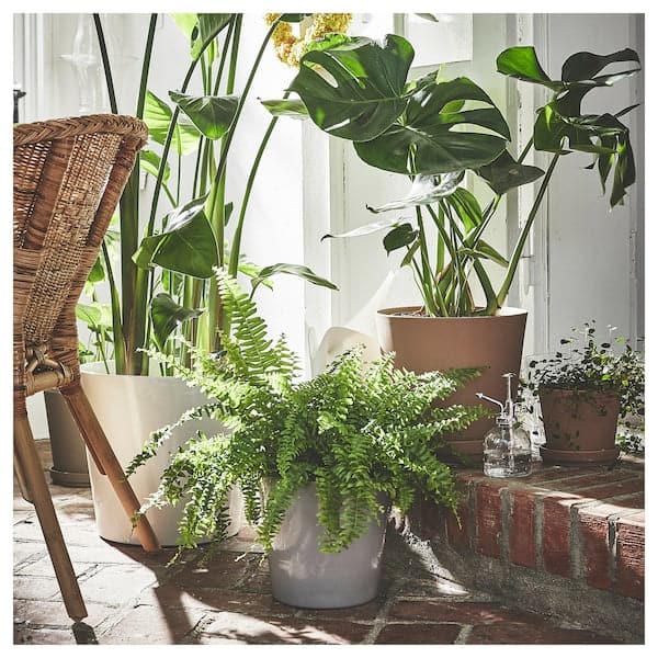 Ikea SKOGSVINBÄR - Plant pot, in/outdoor grey, 24 cm
