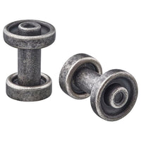 SKRUVSHULT knob, anthracite, 18 mm, 2 pack