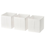 SKUBB box, white, 31x34x33 cm, 3 pack