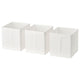 SKUBB box, white, 31x33x34 cm, 3 pack