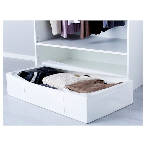 Ikea SKUBB - Storage case, white, 90x53x19 cm