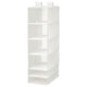 SKUBB storage with 6 compartments, white, 35x45x125 cm