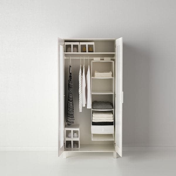 SKUBB - Storage with 6 compartments, white, 35x45x125 cm - best price from Maltashopper.com 00245880