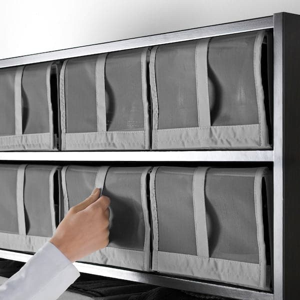 Ikea SKUBB - Shoe box, dark grey, 22x34x16 cm