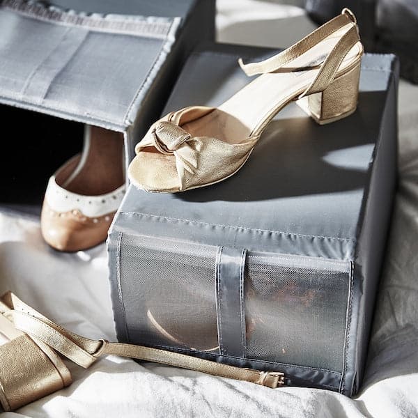 Ikea SKUBB - Shoe box, dark grey, 22x34x16 cm