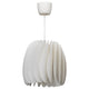 SKYMNINGEN pendant lamp, white, 42 cm