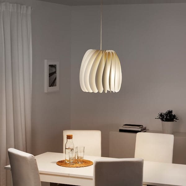 Ikea SKYMNINGEN - Pendant lamp, white, 42 cm