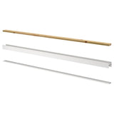 SKYTTA rail for sliding door frame, 2 tracks white, 200.0x8.1 cm