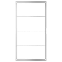 SKYTTA sliding door frame, aluminium, 102x196 cm