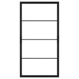 SKYTTA sliding door frame, black, 102x196 cm