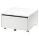 SLÄKT storage box with castors, white, 62x62x35 cm