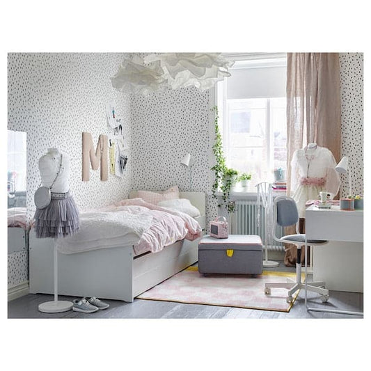 Ikea SLÄKT - Underbed with storage, white, 90x200 cm