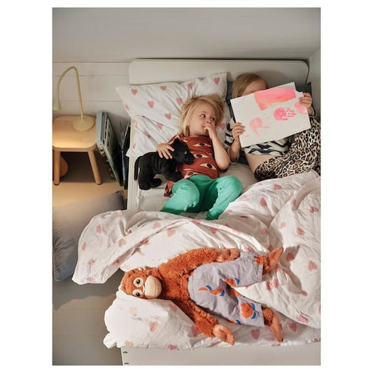 Ikea SLÄKT - Ext bed frame with slatted bed base, white, 80x200 cm