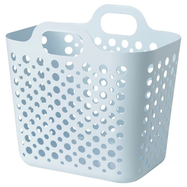 Ikea SLIBB - Flexible laundry basket, blue, 24 l