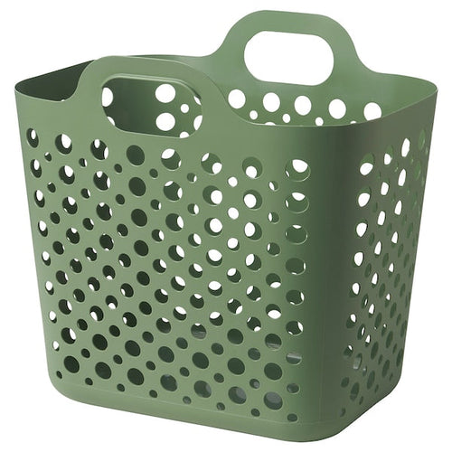 SLIBB - Flexible laundry basket, green, 24 l