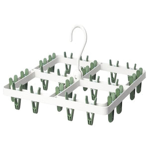 Ikea SLIBB - Hang dryer 24 clothes pegs, green