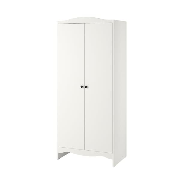 SMÅGÖRA wardrobe, white, 80x187x50 cm