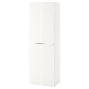 Ikea SMÅSTAD - Wardrobe, white white/with 2 clothes rails, 60x42x181 cm